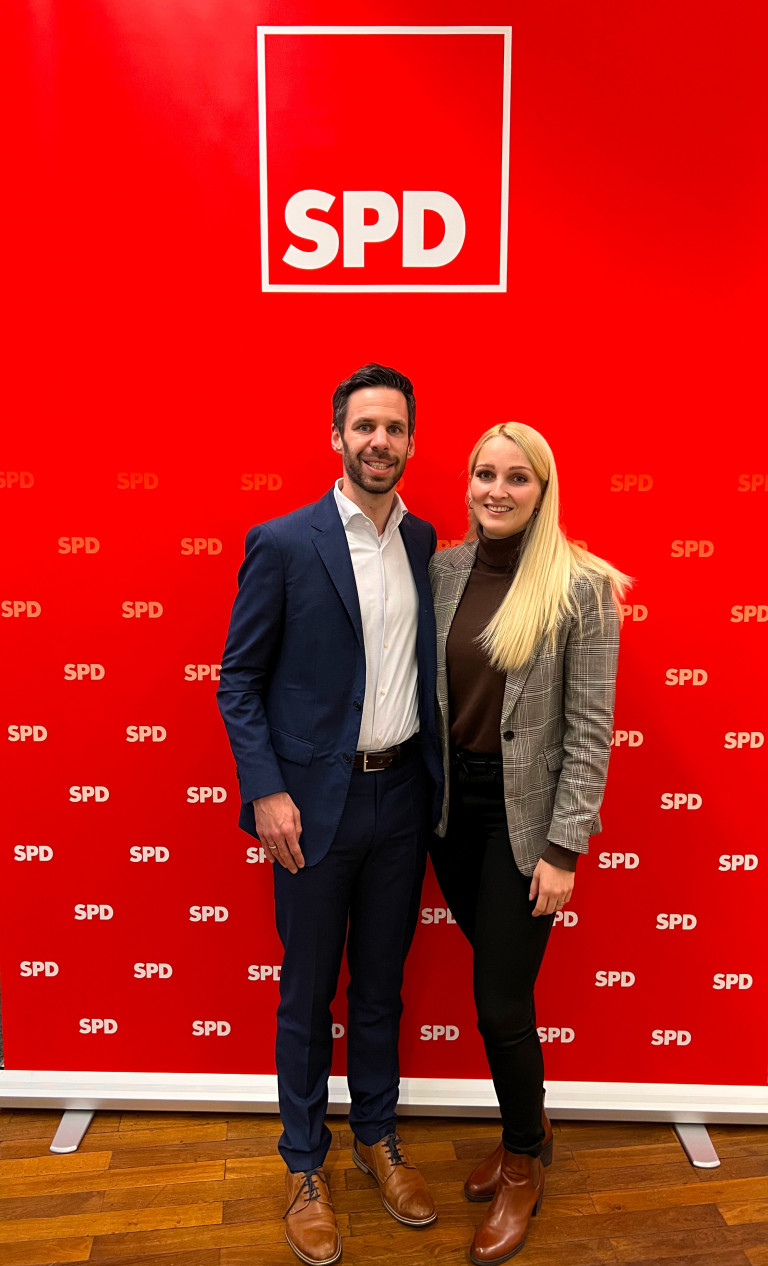 SPD-Spitzenduo für die Bezirkswahl 2023